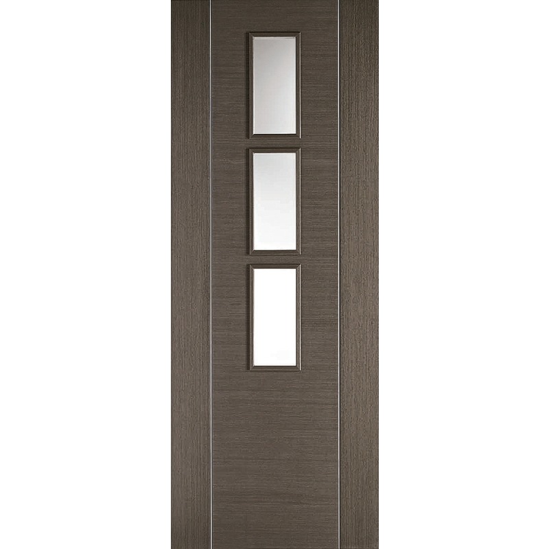 Internal Pre-Finished Chocolate Grey Alcaraz Glazed Door